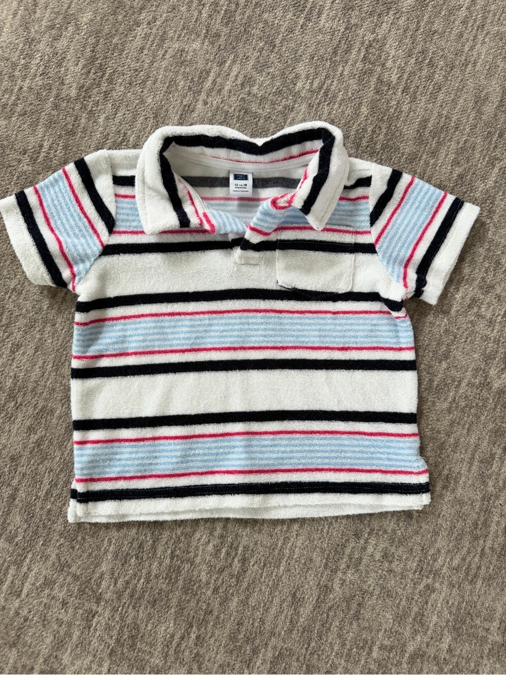 Janie and Jack toddler terry cloth shirt size 18 months